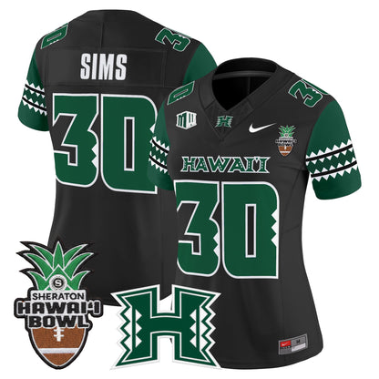 Women's Hawai'i Rainbow Warriors 2025 Hawai'i Bowl Vapor Limited Jersey - All Stitched