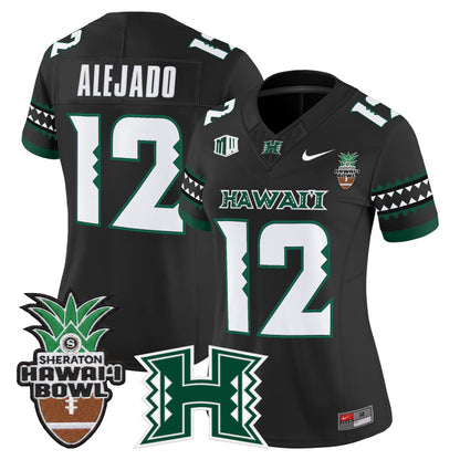 Women's Hawai'i Rainbow Warriors 2025 Hawai'i Bowl Vapor Limited Jersey - All Stitched