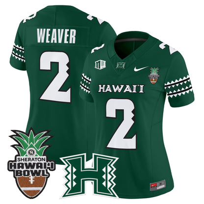 Women's Hawai'i Rainbow Warriors 2025 Hawai'i Bowl Vapor Limited Jersey - All Stitched