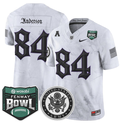 Men's Army Black Knights Honoring 250 Years Of Service And Sacrifice Vapor Limited Jersey - 2025 Fenway Bowl Patch - All Stitched
