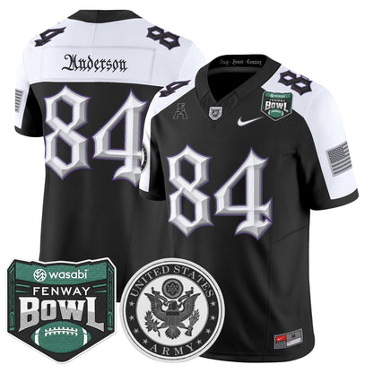 Men's Army Black Knights Honoring 250 Years Of Service And Sacrifice Vapor Limited Jersey - 2025 Fenway Bowl Patch - All Stitched