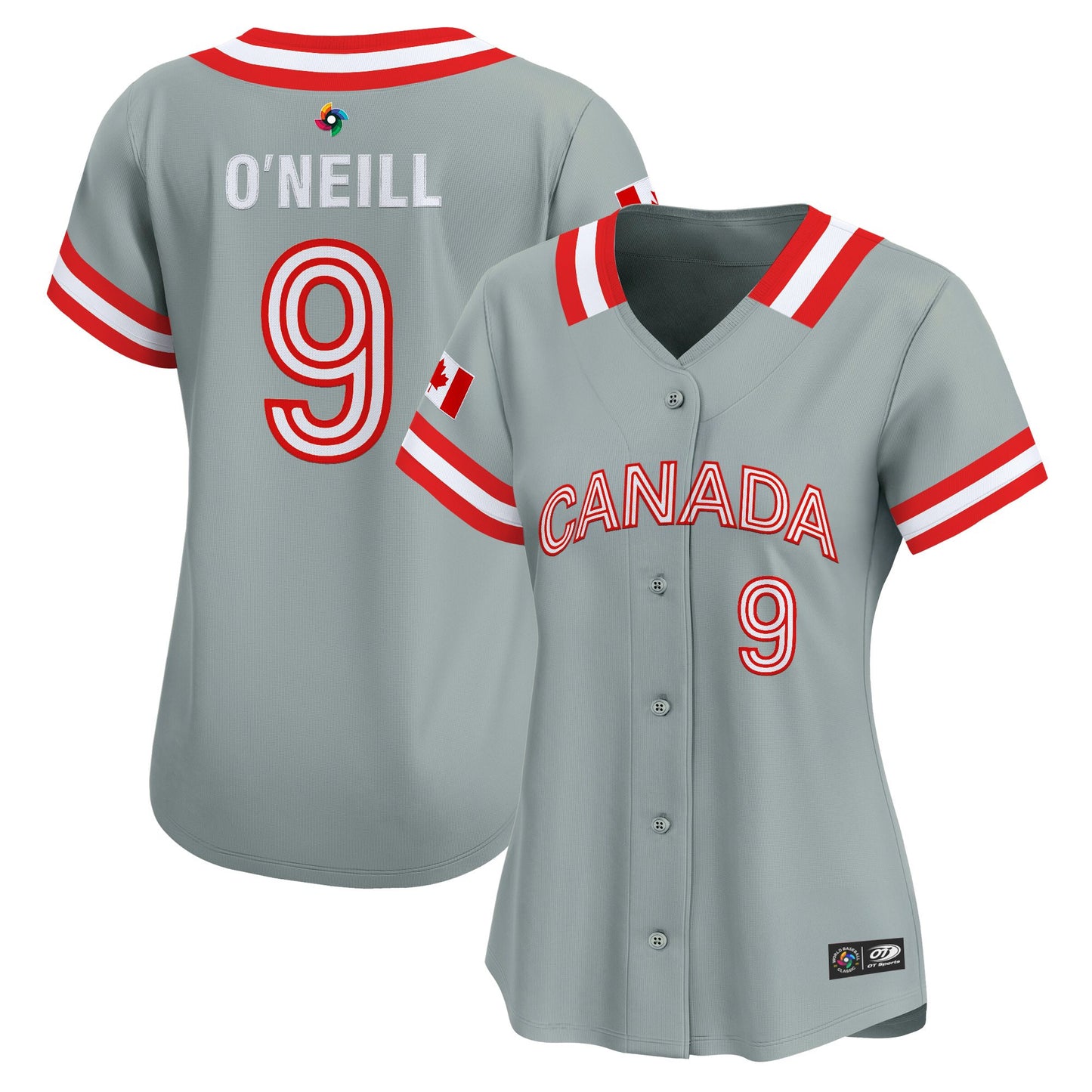 Women's Team Canada World Baseball Classic Vapor Premier Jersey - 2026 Roster (Projected Number) - All Stitched