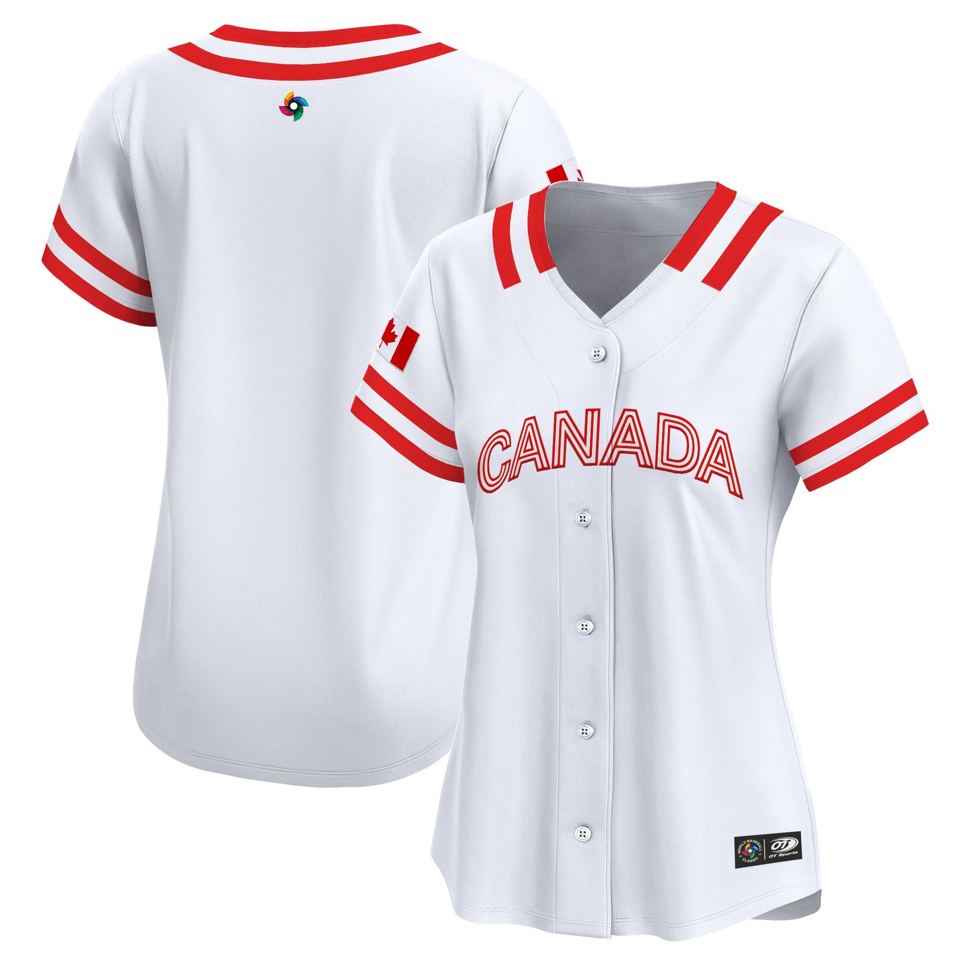 Women's Team Canada World Baseball Classic Vapor Premier Jersey - 2026 Roster (Projected Number) - All Stitched