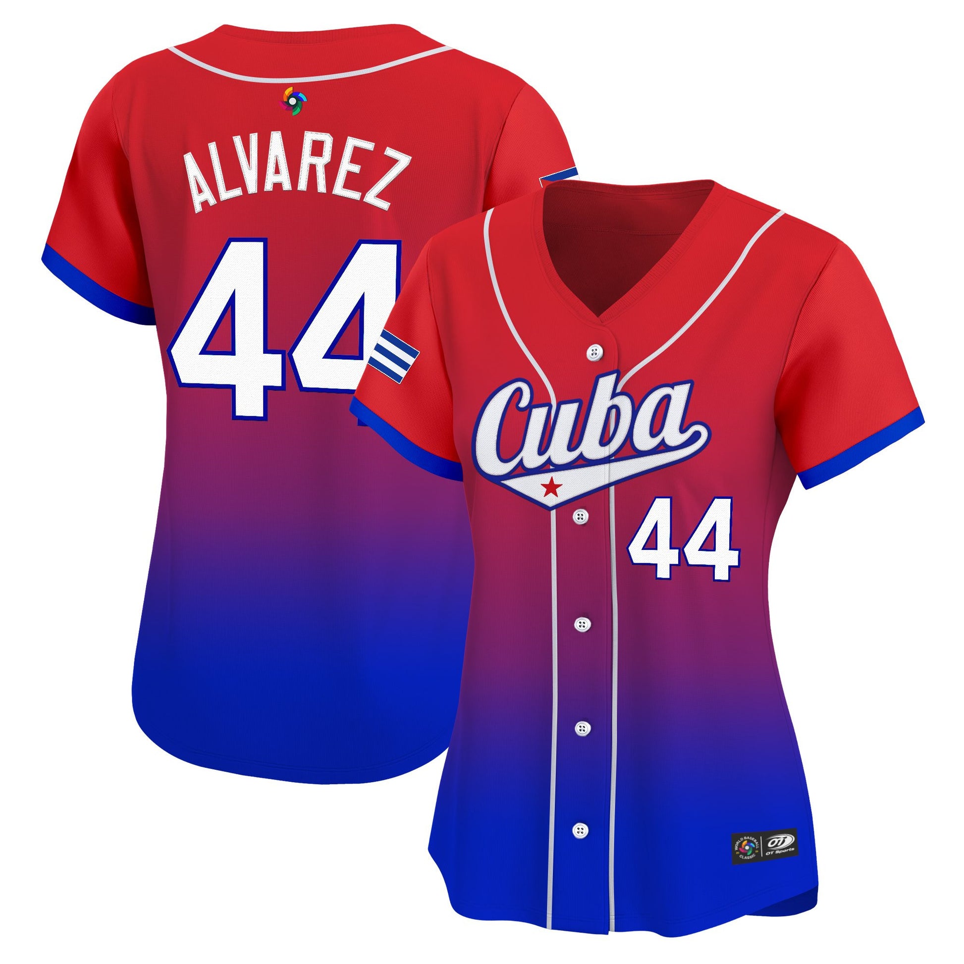 Women's Team Cuba World Baseball Classic Vapor Premier Jersey - 2026 Roster - All Stitched