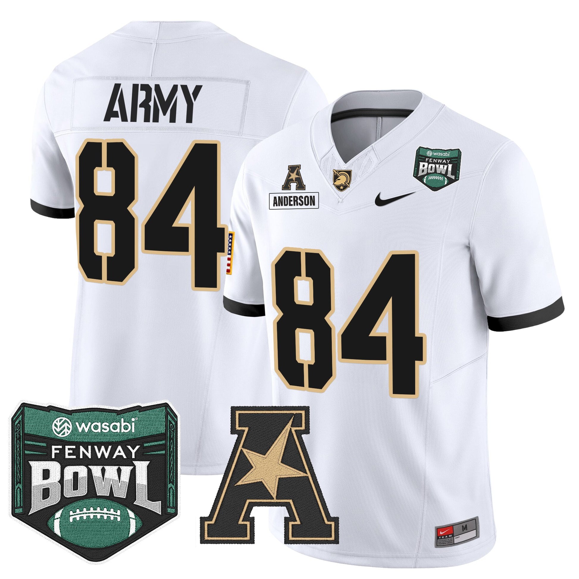 Men's Army Black Knights 2025 Fenway Bowl Vapor Limited Jersey - All Stitched