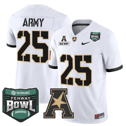 Men's Army Black Knights 2025 Fenway Bowl Vapor Limited Jersey - All Stitched