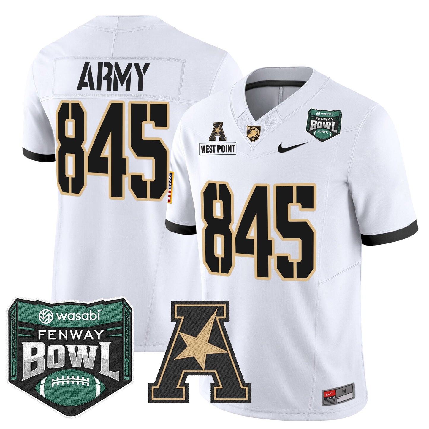 Men's Army Black Knights 2025 Fenway Bowl Vapor Limited Jersey - All Stitched