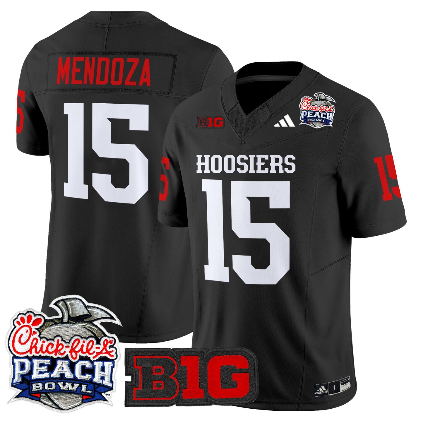 Men's Indiana Hoosiers 2026 Peach Bowl Vapor Limited Jersey - All Stitched