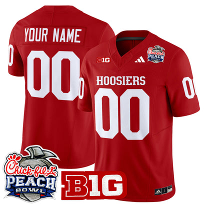 Indiana Hoosiers 2026 Peach Bowl Vapor Limited Custom Jersey - All Stitched