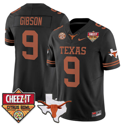 Men's Texas Longhorns 2025 Cheez-It Citrus Bowl Patch Vapor Limited Jersey - All Stitched