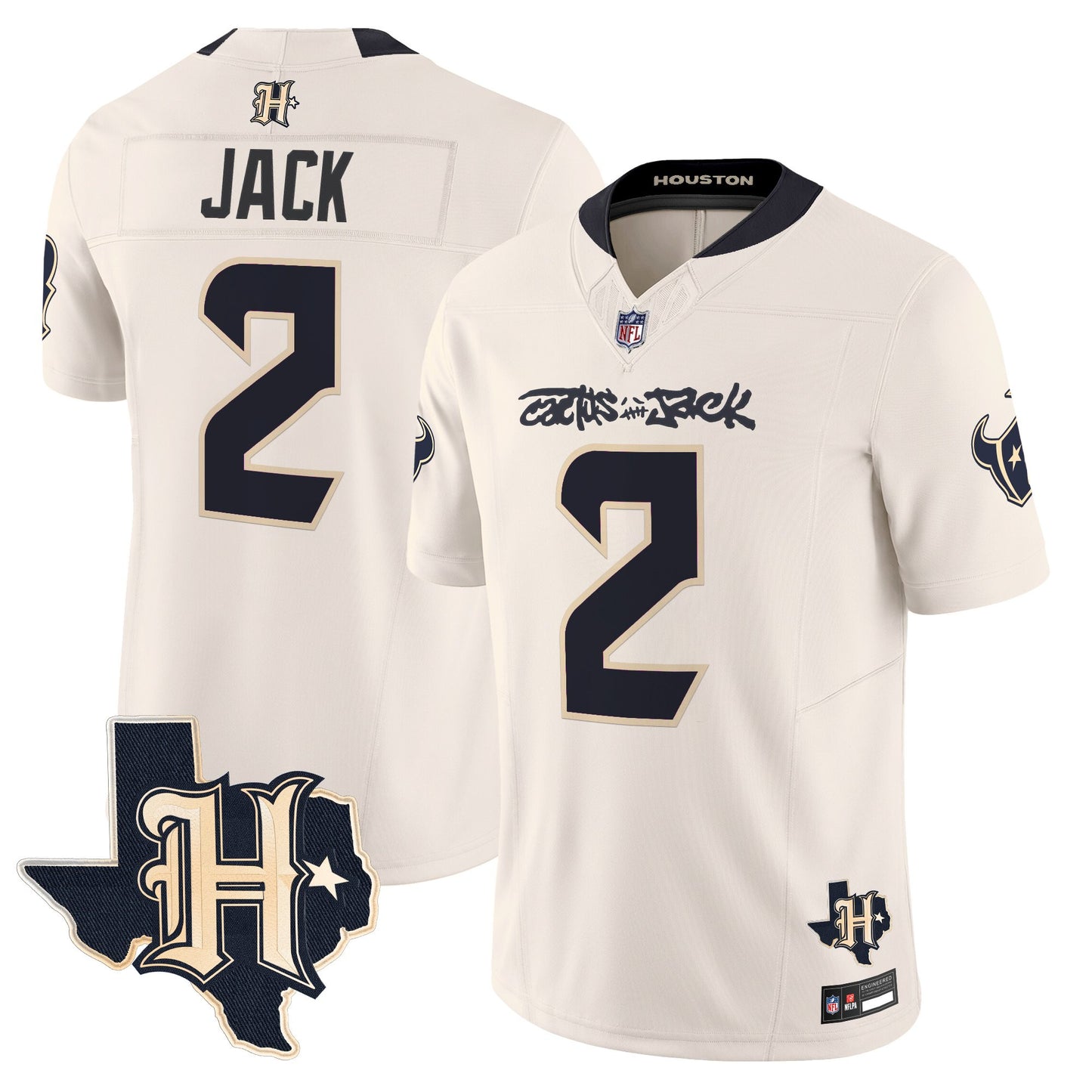 Men's Houston Texans x Cactus Jack Vapor Limited Jersey - All Stitched