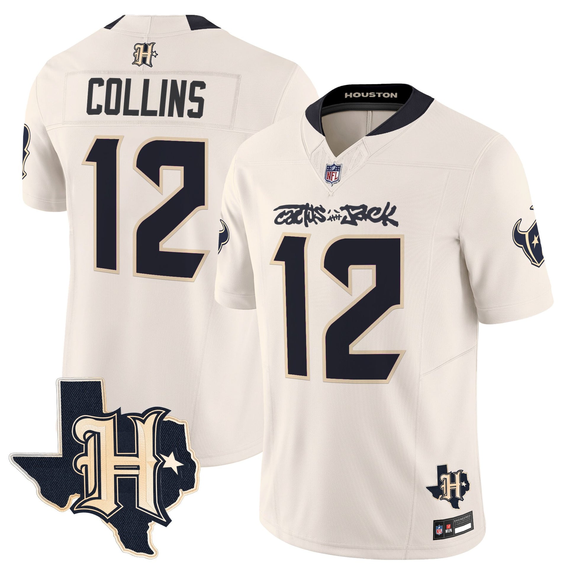 Men's Houston Texans x Cactus Jack Vapor Limited Jersey - All Stitched