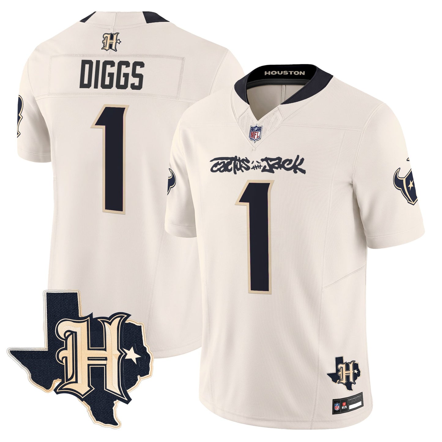 Men's Houston Texans x Cactus Jack Vapor Limited Jersey - All Stitched