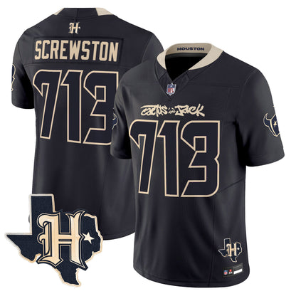 Men's Houston Texans x Cactus Jack Vapor Limited Jersey - All Stitched