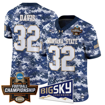 Men's Montana State Bobcats 2026 Football Championship Vapor Limited Jersey - All Stitched