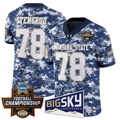Men's Montana State Bobcats 2026 Football Championship Vapor Limited Jersey - All Stitched