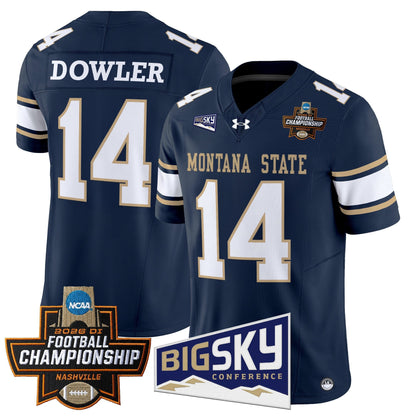 Men's Montana State Bobcats 2026 Football Championship Vapor Limited Jersey - All Stitched