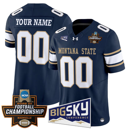 Montana State Bobcats 2026 Football Championship Vapor Limited Custom Jersey - All Stitched