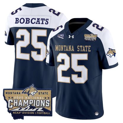 Men's Montana State Bobcats 2025 National Champions Vapor Limited Jersey - All Stitched