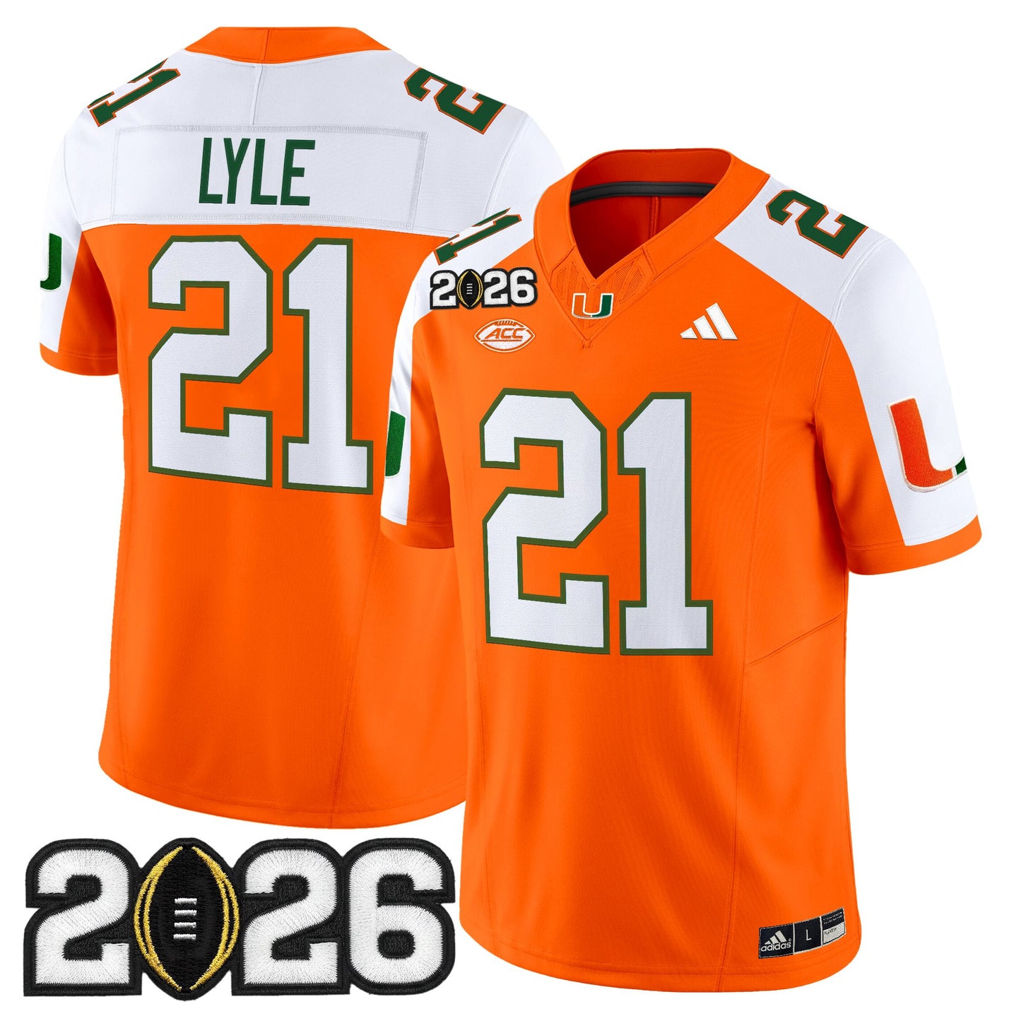 Men's Miami Hurricanes 2026 CFP Final Patch Vapor Limited Jersey - All Stitched