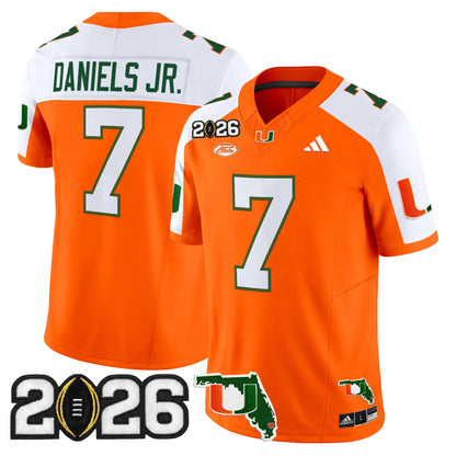  Miami Hurricanes 2026 CFP Final & Florida Patch Vapor Limited Jersey - All Stitched