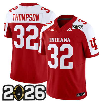 Men's Indiana Hoosiers 2026 CFP Final Patch Vapor Limited Jersey V2 - All Stitched