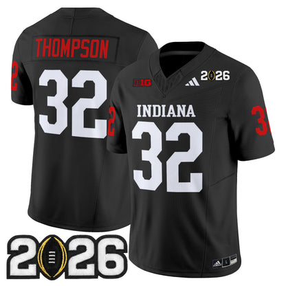 Men's Indiana Hoosiers 2026 CFP Final Patch Vapor Limited Jersey V2 - All Stitched