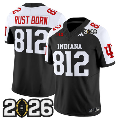 Men's Indiana Hoosiers 2026 CFP Final Patch Vapor Limited Jersey V2 - All Stitched