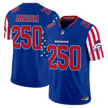 Men's Denver Broncos "America250 Edition" Vapor Limited Jersey - All Stitched