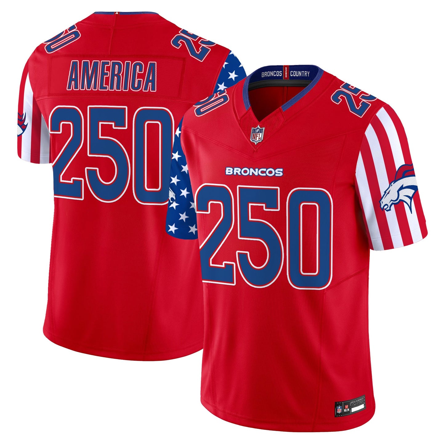 Men's Denver Broncos "America250 Edition" Vapor Limited Jersey - All Stitched