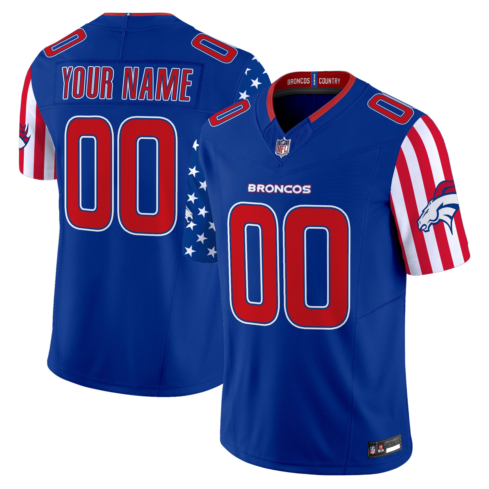 Denver Broncos "America250 Edition" Vapor Limited Custom Jersey - All Stitched