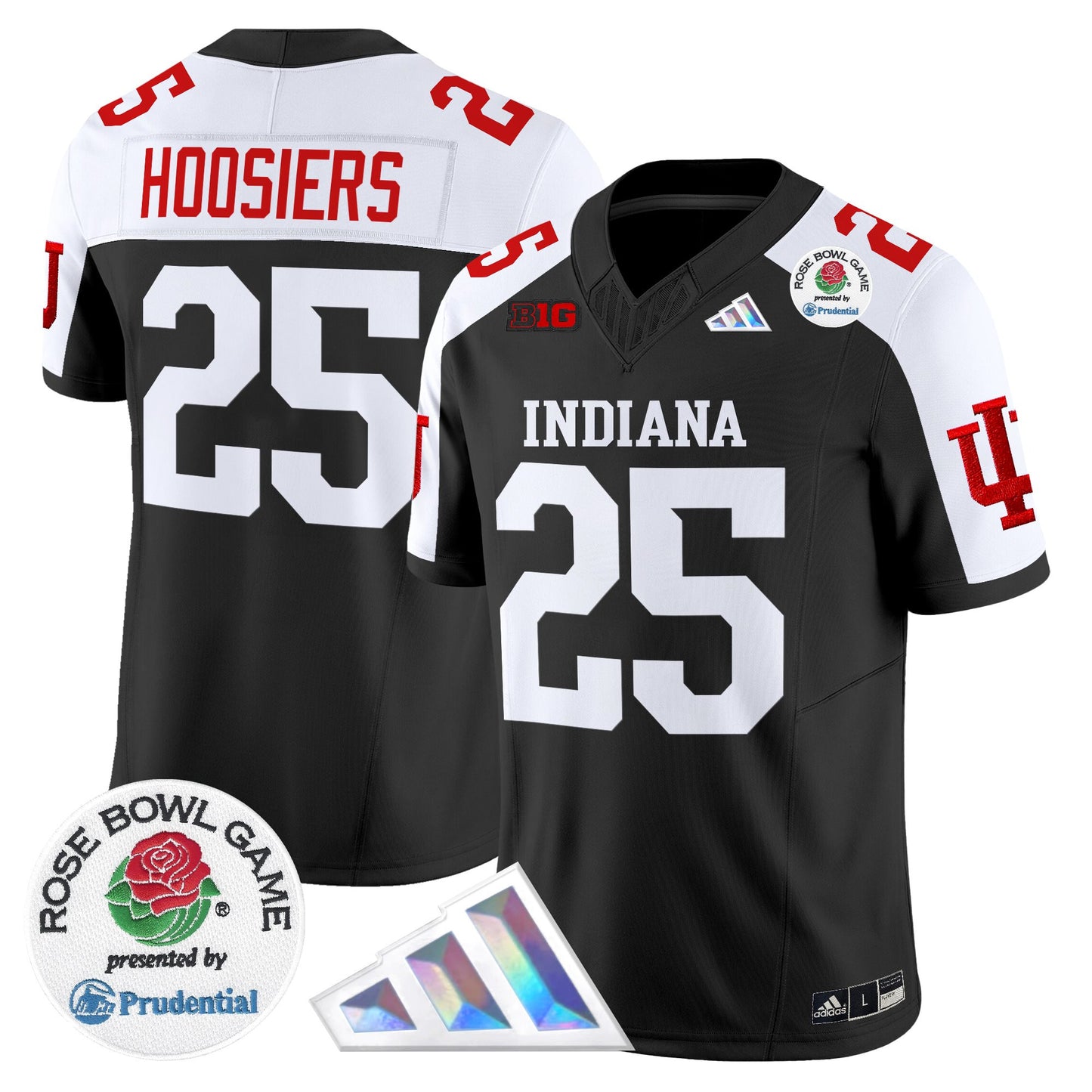 Men's Indiana Hoosiers 2025 Rose Bowl Vapor Limited Jersey V2 - All Stitched