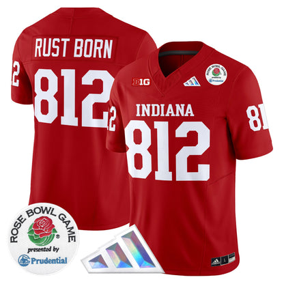 Men's Indiana Hoosiers 2025 Rose Bowl Vapor Limited Jersey V2 - All Stitched