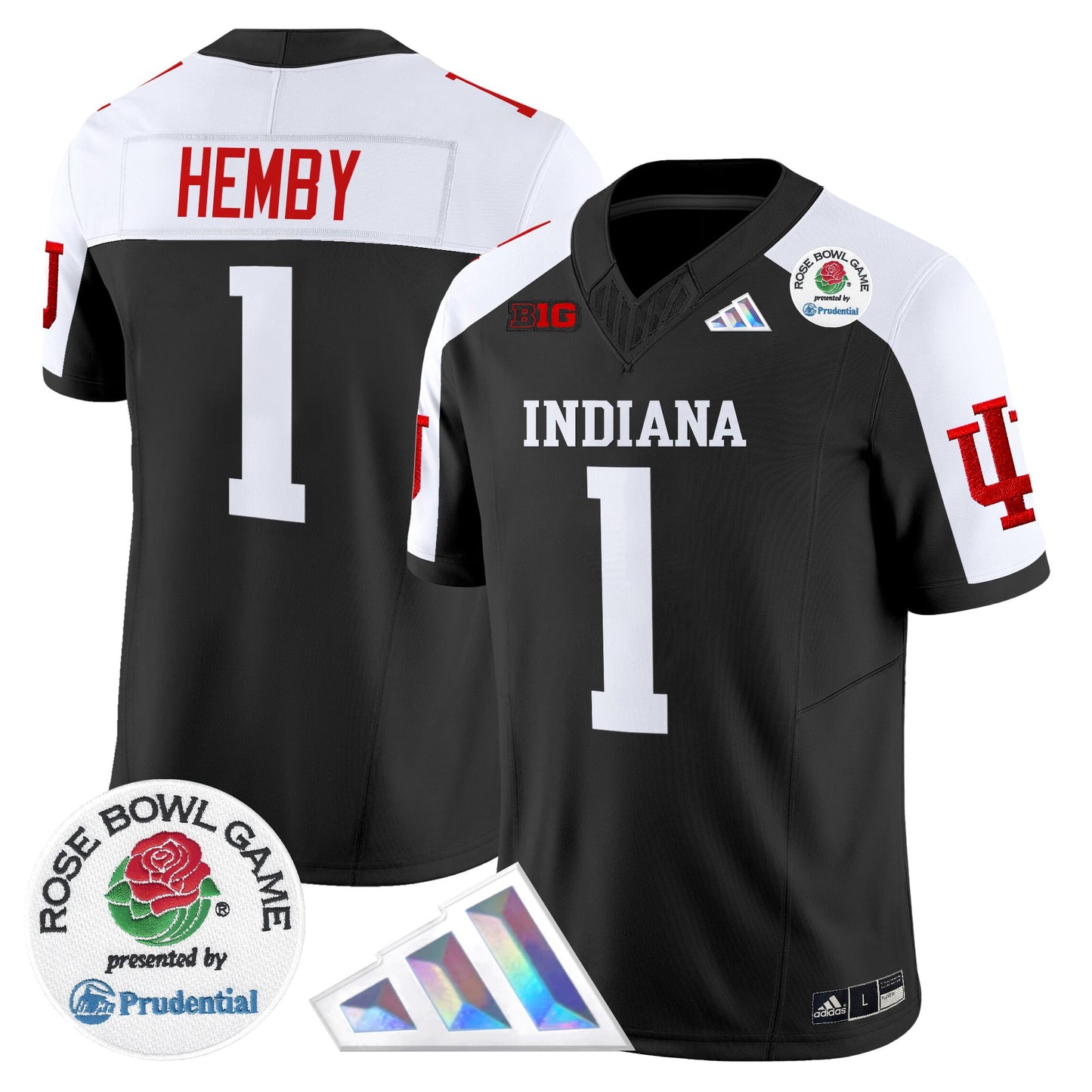 Men's Indiana Hoosiers 2025 Rose Bowl Vapor Limited Jersey V2 - All Stitched