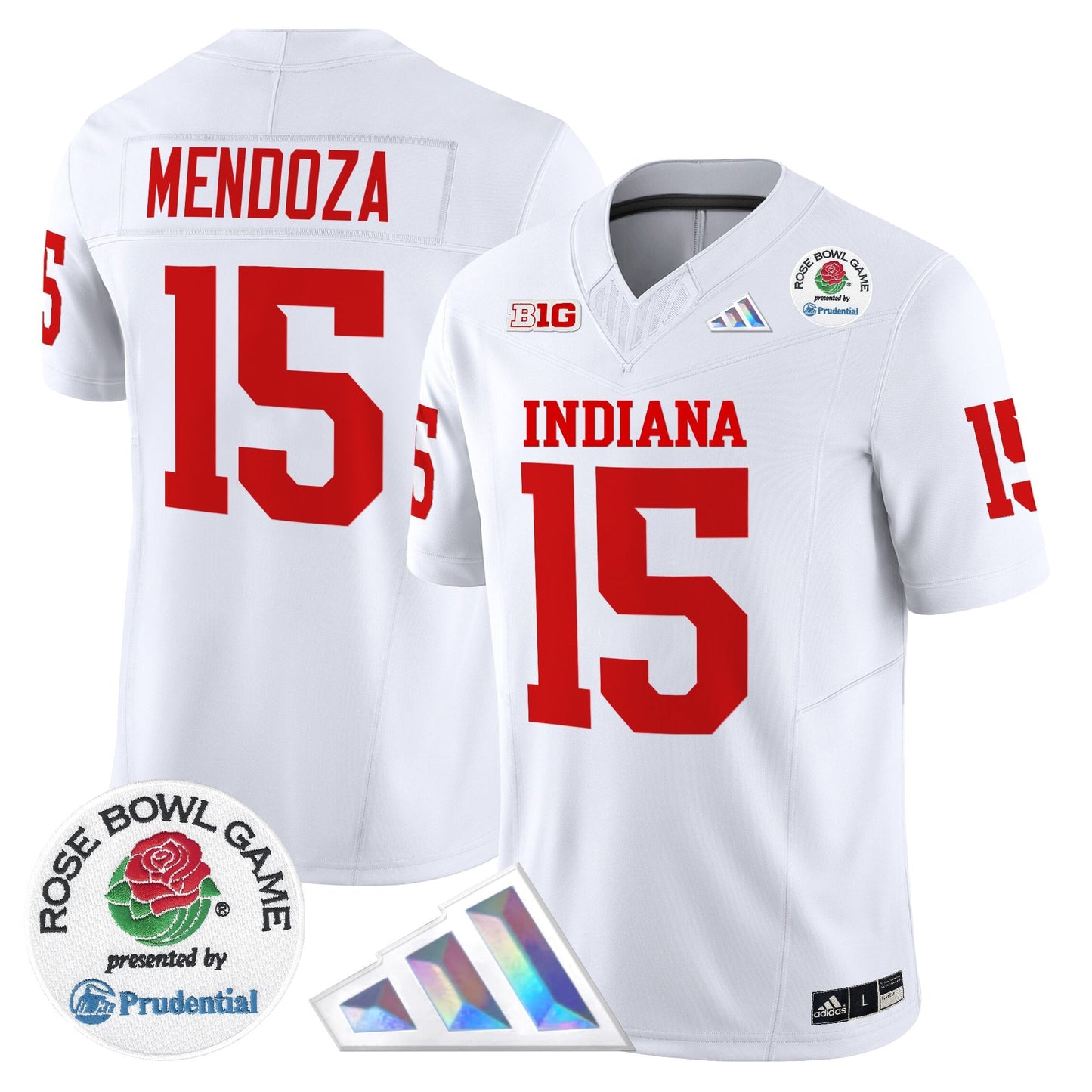 Men's Indiana Hoosiers 2025 Rose Bowl Vapor Limited Jersey V2 - All Stitched