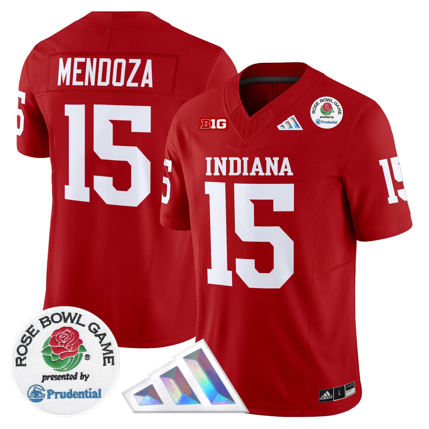 Men's Indiana Hoosiers 2025 Rose Bowl Vapor Limited Jersey V2 - All Stitched