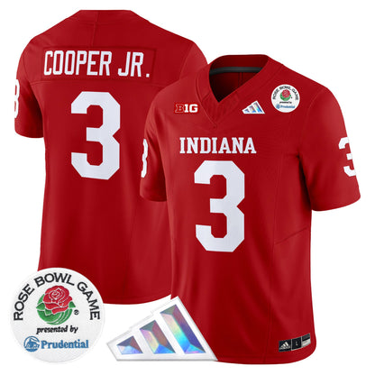 Men's Indiana Hoosiers 2025 Rose Bowl Vapor Limited Jersey V2 - All Stitched