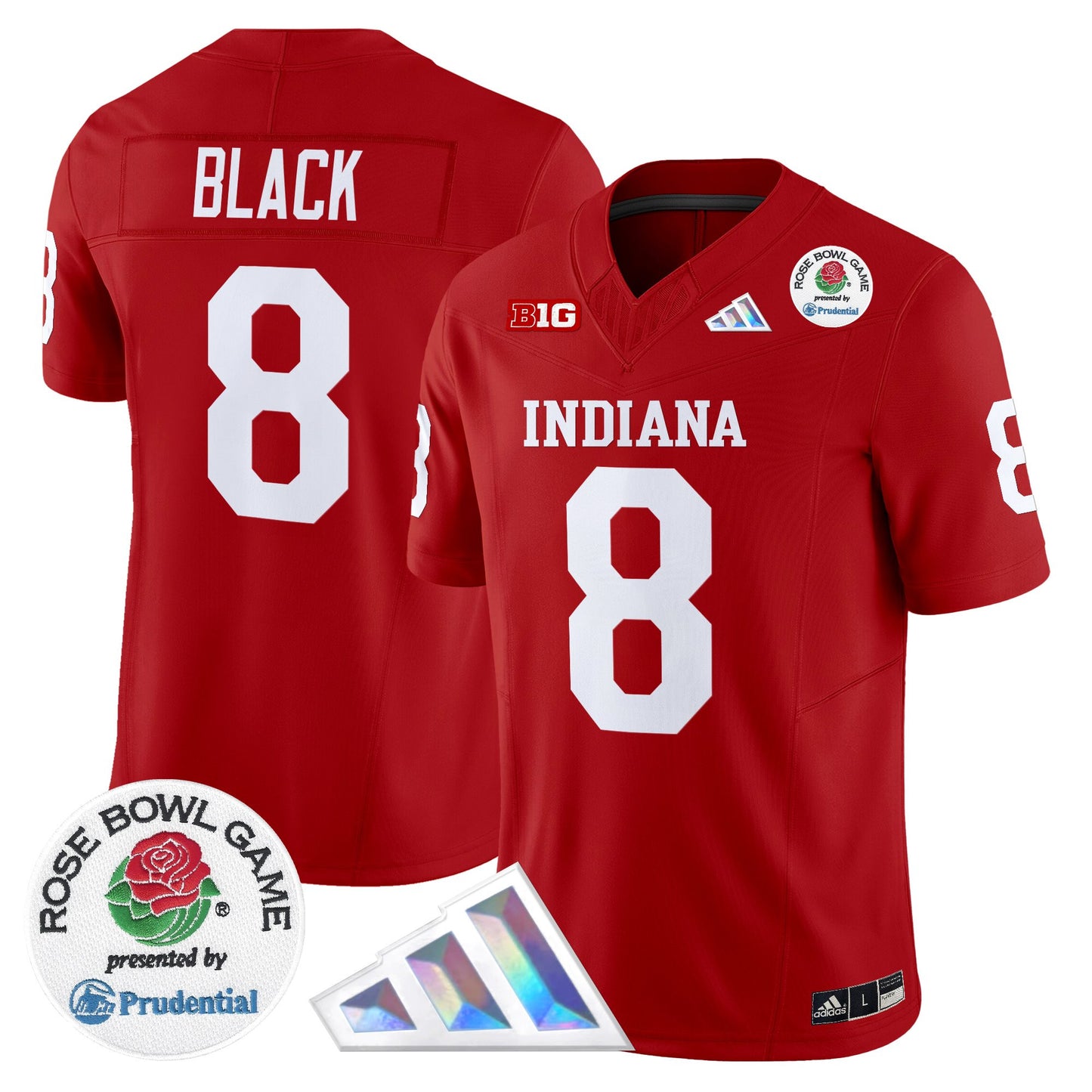 Men's Indiana Hoosiers 2025 Rose Bowl Vapor Limited Jersey V2 - All Stitched