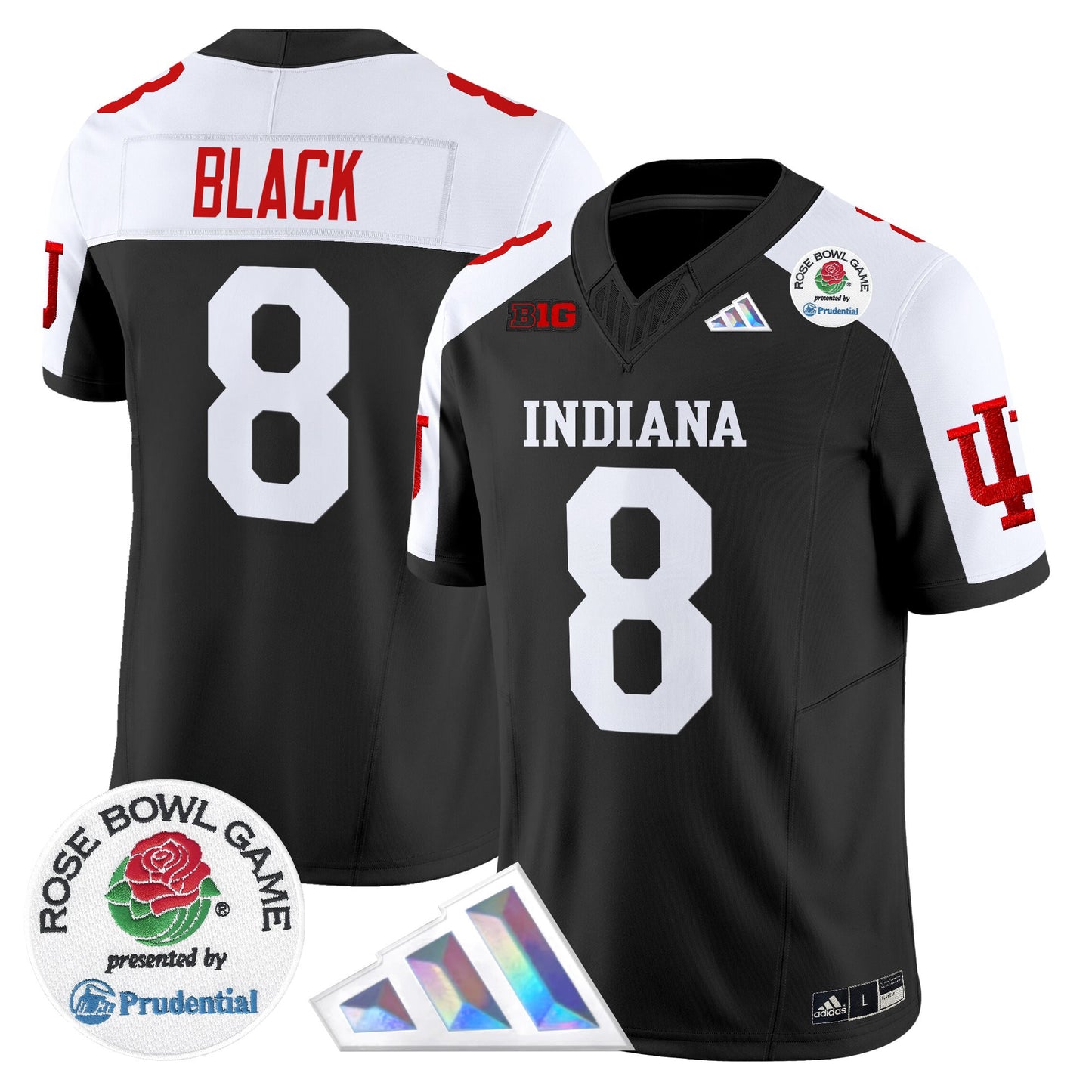 Men's Indiana Hoosiers 2025 Rose Bowl Vapor Limited Jersey V2 - All Stitched