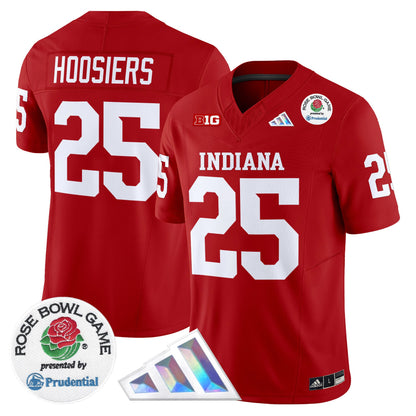 Men's Indiana Hoosiers 2025 Rose Bowl Vapor Limited Jersey V2 - All Stitched