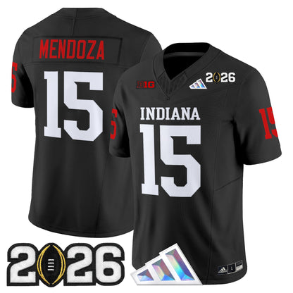 Men's Indiana Hoosiers 2026 CFP Final Patch Vapor Limited Jersey V3 - All Stitched