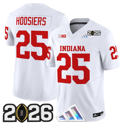 Men's Indiana Hoosiers 2026 CFP Final Patch Vapor Limited Jersey V3 - All Stitched