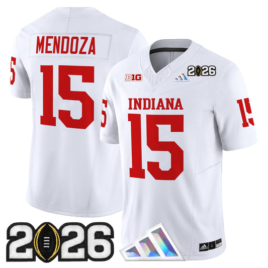 Men's Indiana Hoosiers 2026 CFP Final Patch Vapor Limited Jersey V3 - All Stitched