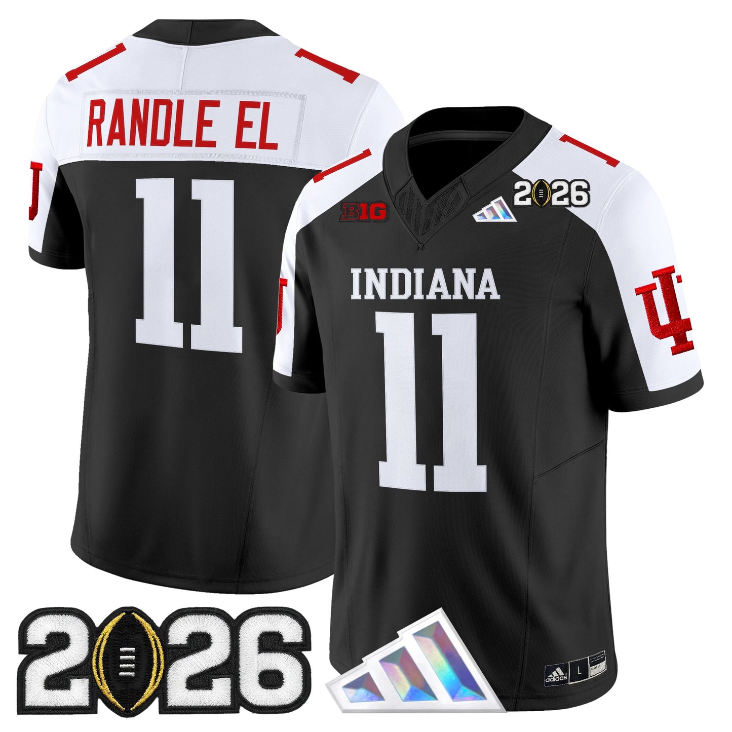 Men's Indiana Hoosiers 2026 CFP Final Patch Vapor Limited Jersey V3 - All Stitched