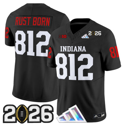 Men's Indiana Hoosiers 2026 CFP Final Patch Vapor Limited Jersey V3 - All Stitched