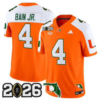  Miami Hurricanes 2026 CFP Final & Florida Patch Vapor Limited Jersey - All Stitched
