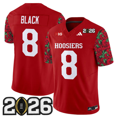 Men's Indiana Hoosiers 2026 CFP Final Patch Vapor Limited Jersey - Rose Bowl Style - Stitched