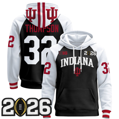 Men's Indiana Hoosiers 2026 CFP Final Patch Premium Pullover Hoodie - All Stitched