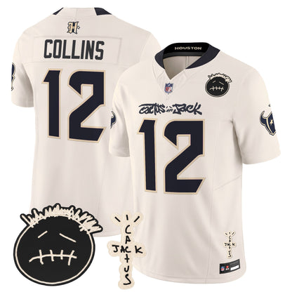 Men's Houston Texans x Cactus Jack Vapor Limited Jersey V2 - All Stitched