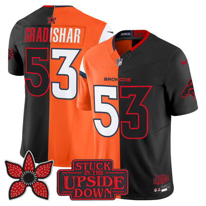 Denver Broncos 'Upside Down Edition' Vapor Limited Jersey - All Stitched